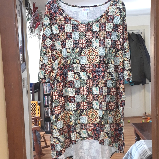 Lularoe Floral Patterned Tunic Top,2xl